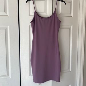 Lavender Bodycon Spaghetti Strap Dress Size Large